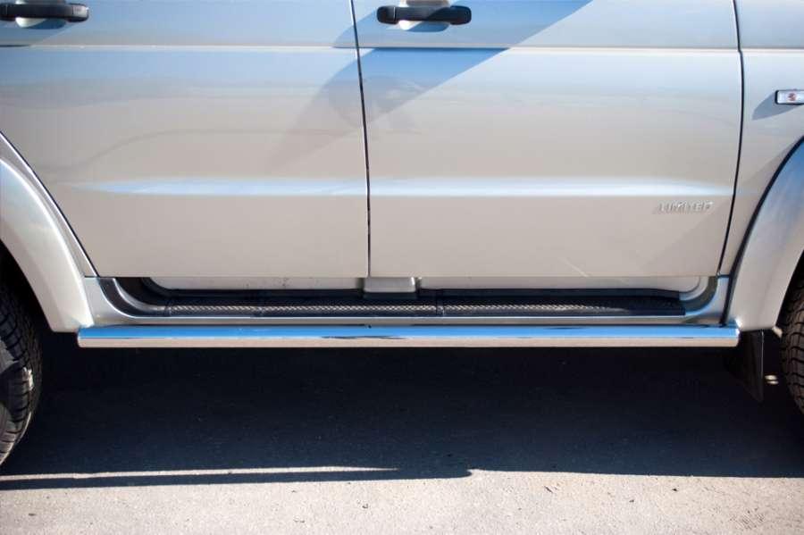 Пороги труба d57 вариант 3 для UAZ Patriot, Slitkoff UPT-0005043