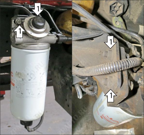 Защита на Грузовые Motodor (Топливный фильтр), 3 мм,  для Kamaz Компас 9  2023- арт. 27717