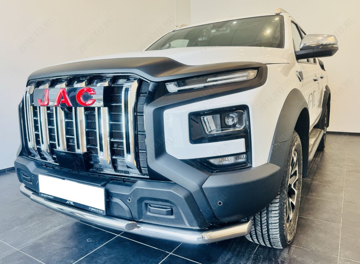 Защита переднего бампера двойная для автомобиля JAC  T9 2021 арт. JAC.T9.21.03