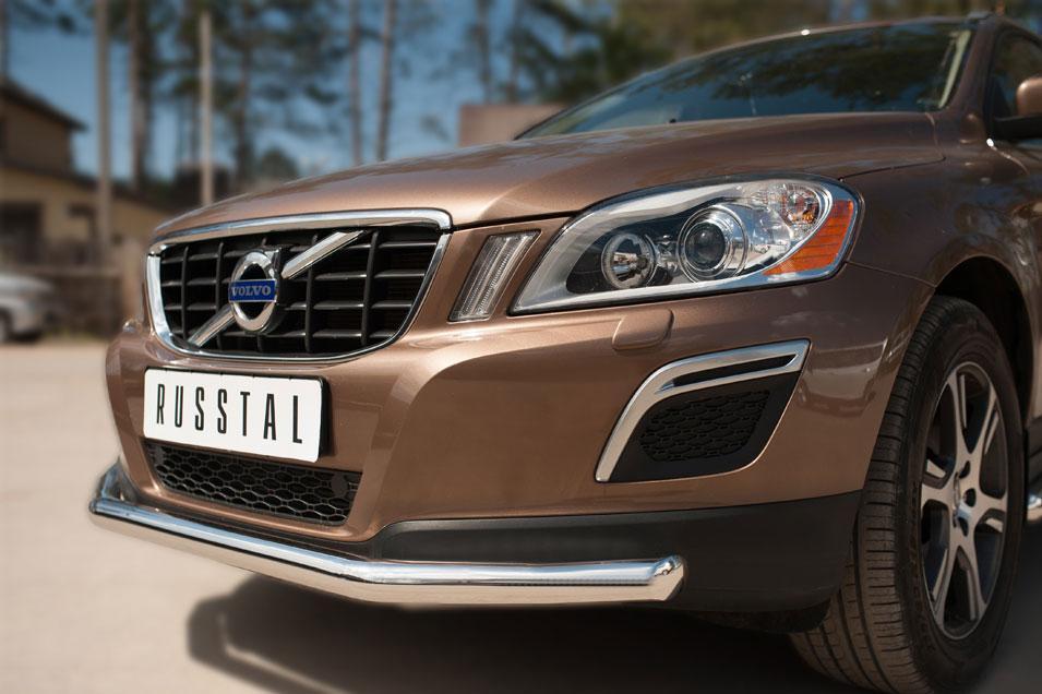 Защита переднего бампера d57 для Volvo XC60, Slitkoff VXCZ-002081