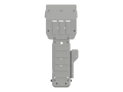Защита картера и КПП для GENESIS G80  2021 -, V-2.5 AT FullWD, Sheriff, алюминий 4 мм, арт. 09.5104