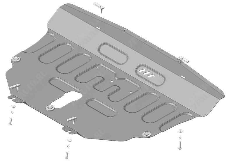Защита стальная Мотодор (Двигатель, Коробка переключения передач), 2 мм, сталь для Haval Dargo 2022- арт. 73102