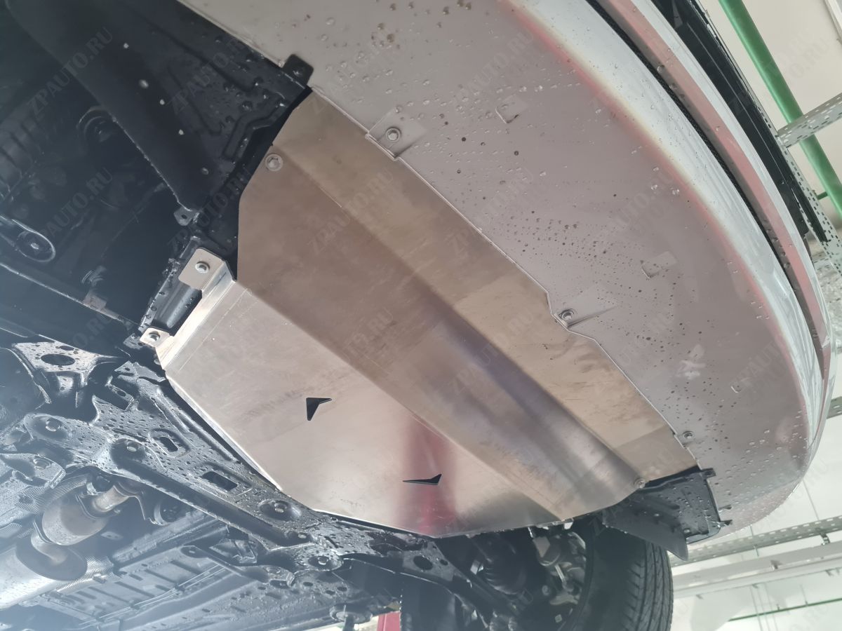 46.01ABC ЗАЩИТА КАРТЕРА ДВИГАТЕЛЯ И КПП EXEED LX V-ВСЕ (2021-) (АЛЮМИНИЙ 4 ММ)