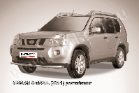 Защита переднего бампера d57 Nissan X-Trail (2011-2015) Black Edition, Slitkoff, арт. NXT11-004BE