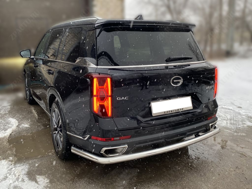 Защита заднего бампера полноразмерная d-60 для автомобиля GAC GS8 2021-наст.вр. арт. GGS8_3.1, 
Технотек