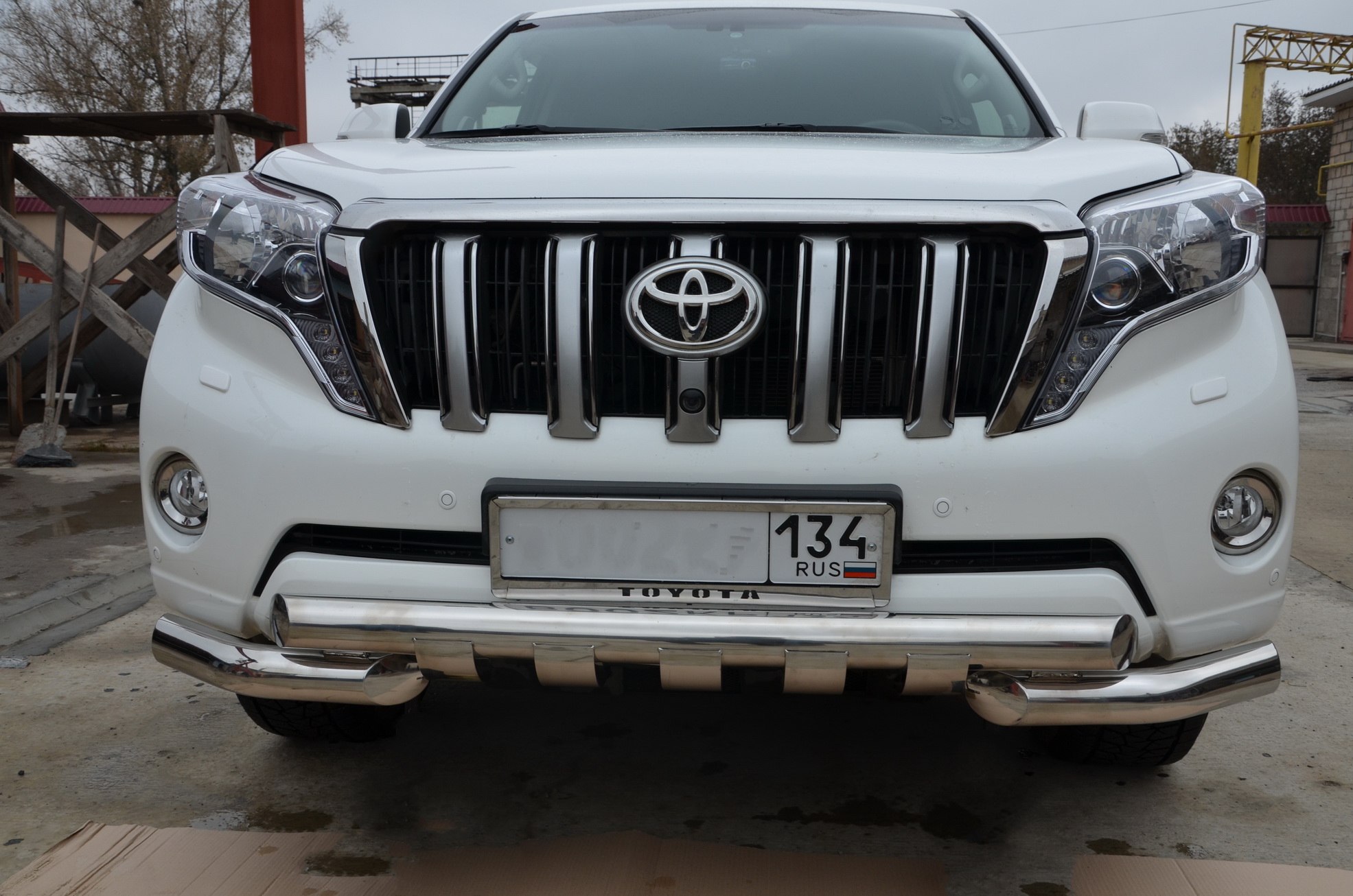 Защита переднего бампера (G) для автомобиля TOYOTA Land Cruiser Prado 150  2009 арт. TLCP150.10.05-1