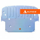 BMW 7-й серии F01 2012-2015 V-3,0 защита радиатора и рулевой рейки, ALFeco, алюминий, 4 мм, арт. ALF3432al