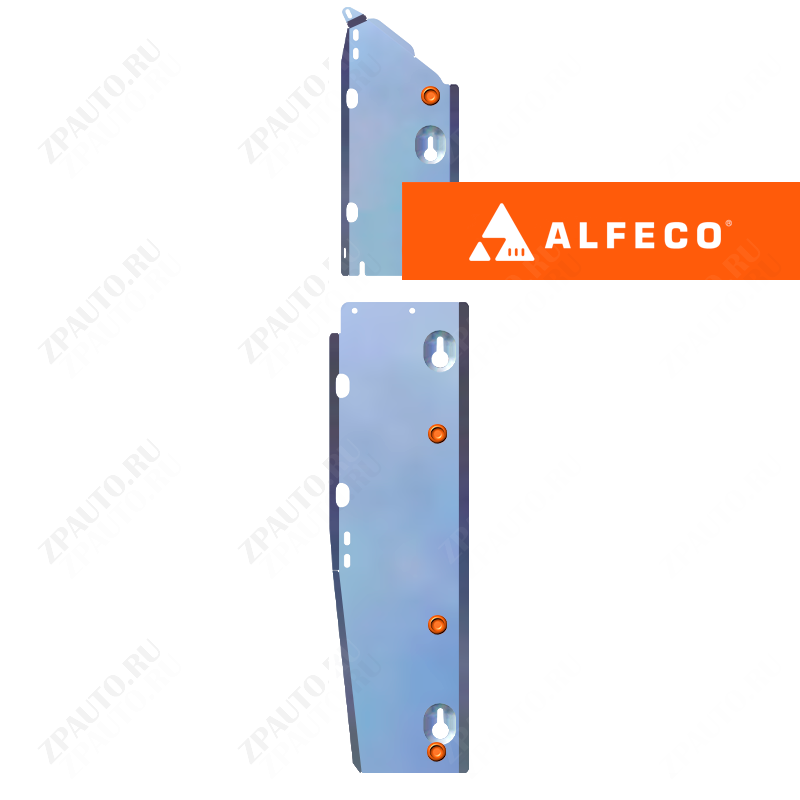 Toyota Prius (ZVW50) 2015-2023 V-1,8 2WD защита топливопровода (2 части), (правый руль), ALFeco, алюминий, 4 мм, арт. ALF24115al-1