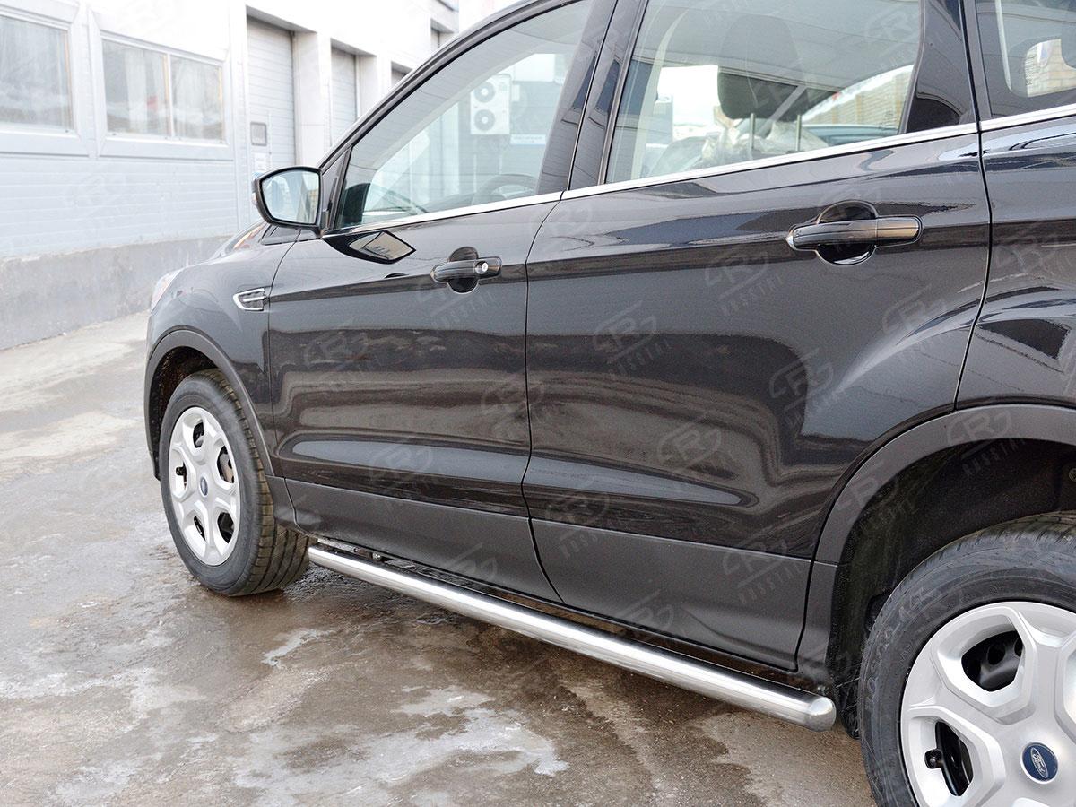 Пороги труба d57 вариант 3 Ford Kuga 2016, Slitkoff FGT-0026013