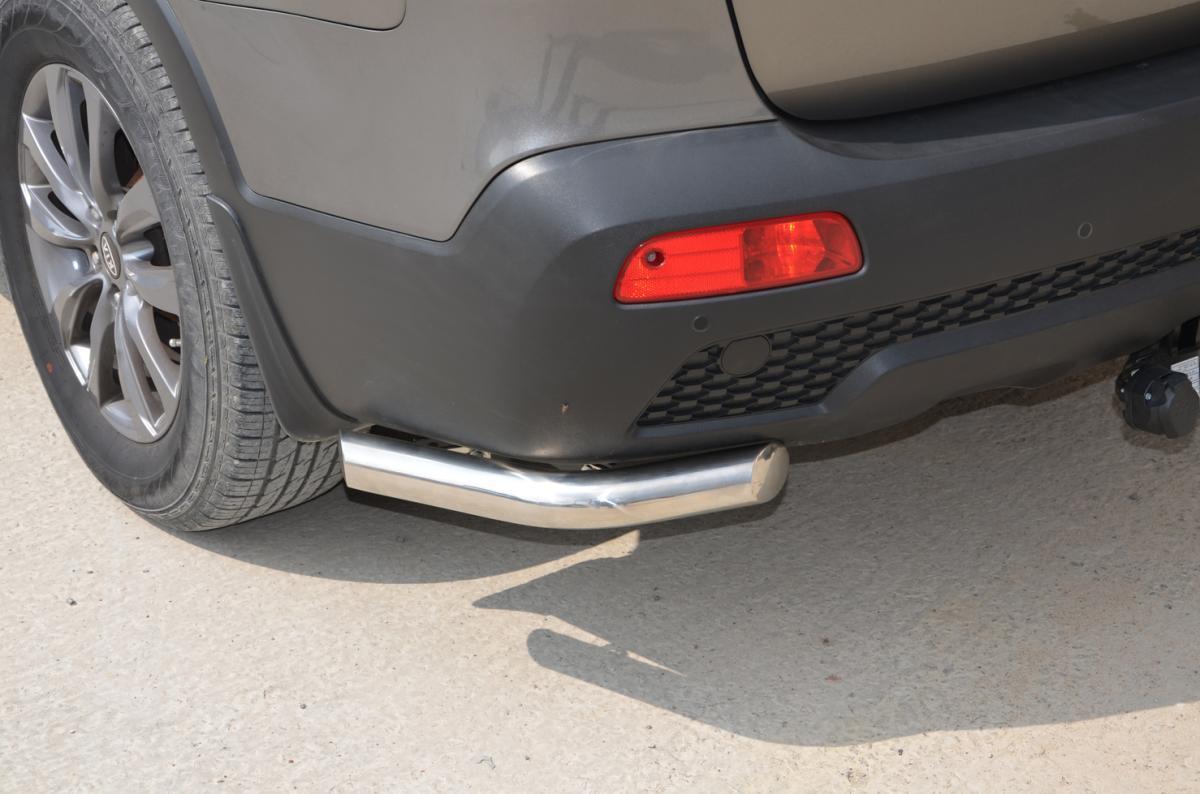 Защита заднего бампера угловая  для автомобиля KIA Sorento 2009-2012, Россия KSR.09.17