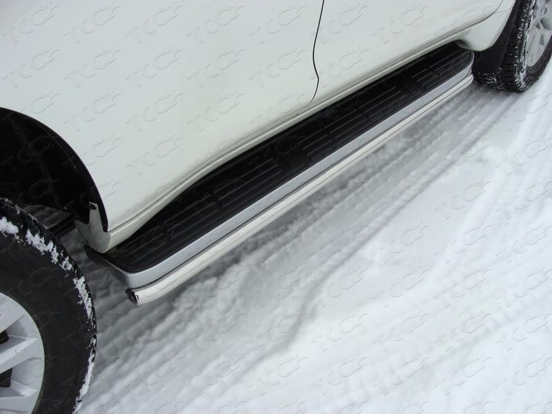 Защита порогов 42,4 мм для автомобиля Toyota Land Cruiser 150 Prado 2009-2013, TCC Тюнинг TOYLCPR150-03