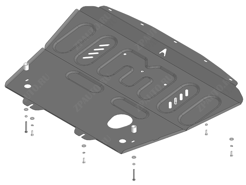 Защита АвтоСтандарт (Двигатель, Коробка переключения передач), 1,5 мм,  Lada Vesta Cross  2017-2022 арт. 52106