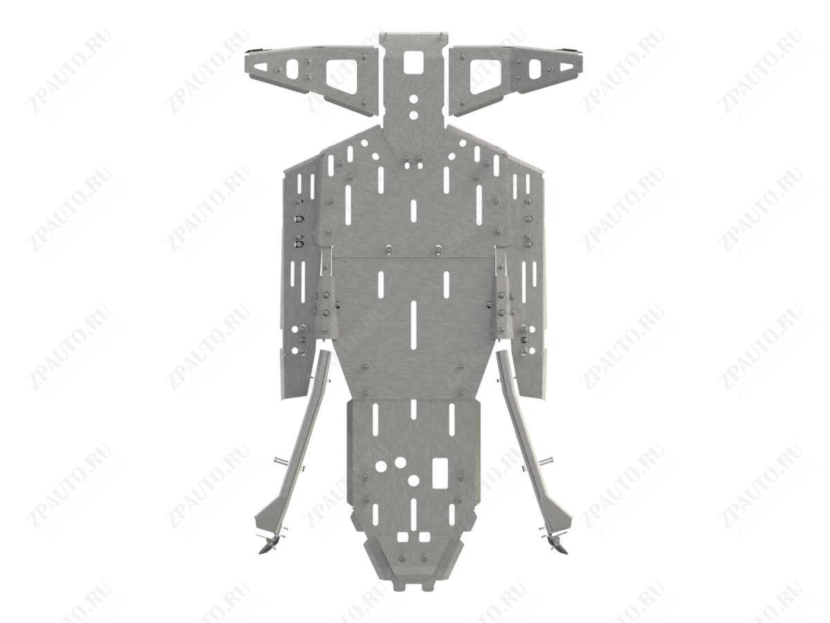 Полный комплект защиты для POLARIS RZR XP Turbo 2016-18, алюминий 4 мм, STORM, арт. 4019