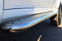 Пороги труба d42 с листом для Mitsubishi Pajero Sport 2013, Руссталь MPSL-001581