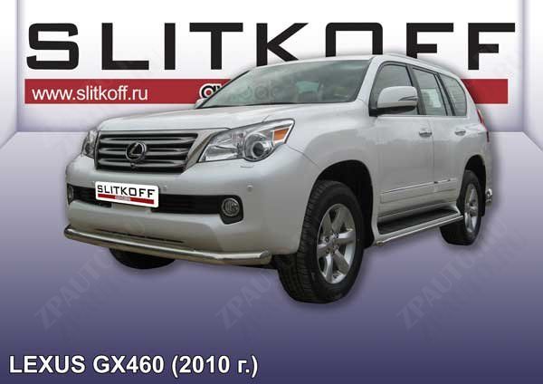Защита переднего бампера d76 Lexus GX-460 (2009-2013) , Slitkoff, арт. LGX008