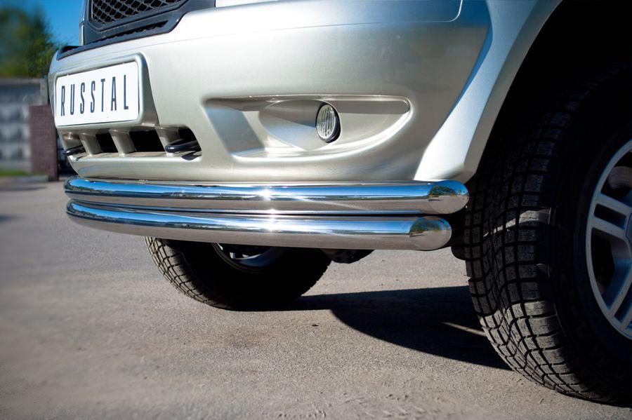 Защита переднего бампера d57/57 для UAZ Patriot, Slitkoff UPZ-000501