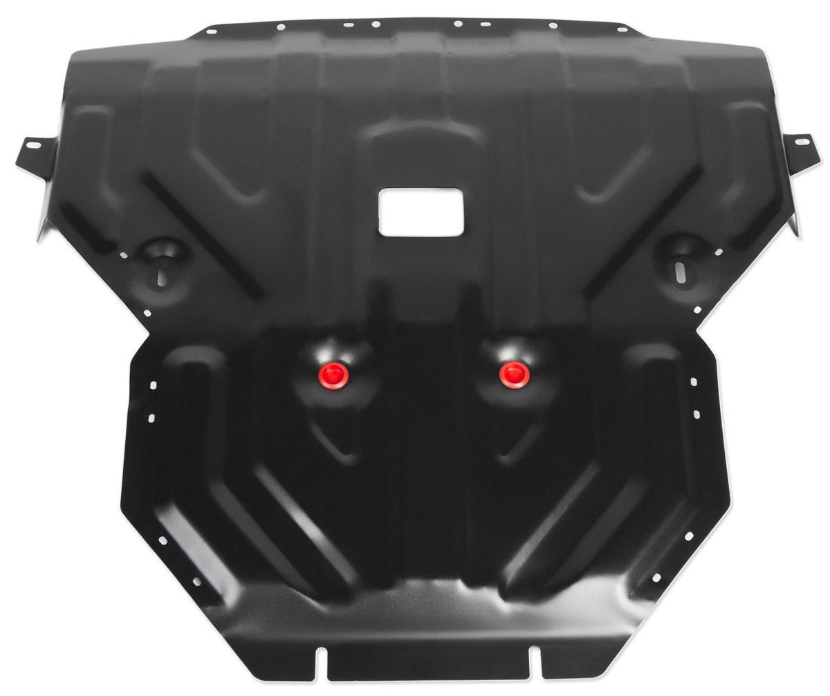 Защита картера АвтоБроня для BMW X4 F26 (V - 3.0D) (xDrive30d) 2014-2018, штампованная, сталь 1.8 мм, с крепежом, 111.00506.1