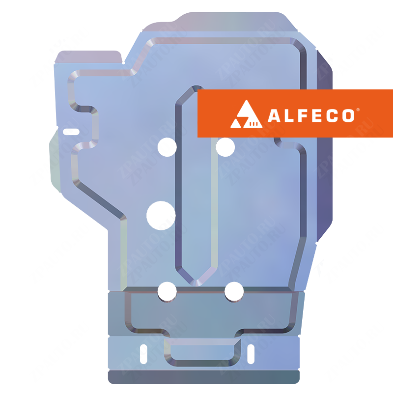 Защита  редуктора заднего моста Hyundai Creta 4WD 2015-2021 V-all , ALFeco, алюминий 4мм, арт. ALF1043al