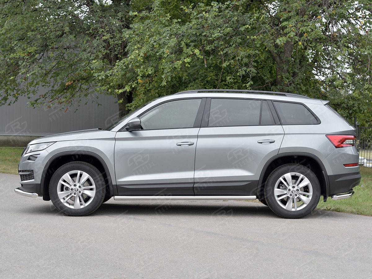 Пороги труба d57 вариант 3 на Skoda Kodiaq, Slitkoff SKKT-0027757