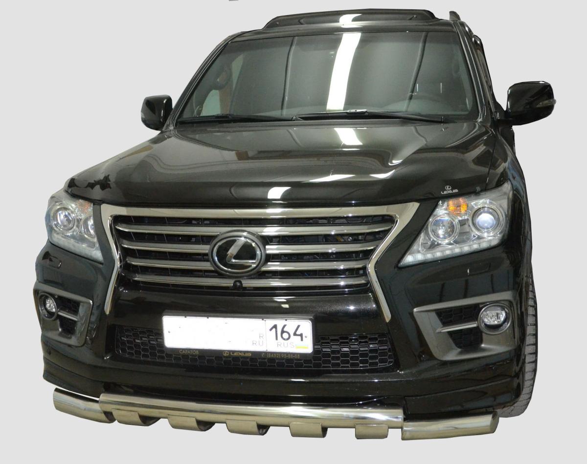 Защита переднего бампера (G) для автомобиля LEXUS LX 570  SP 2014, Россия LLX.570SP.14.05