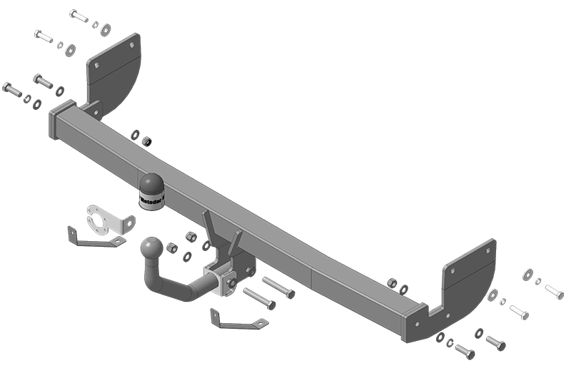 Фаркоп для Hyundai Elantra, тип шара A, Motodor арт. 90911-A