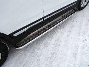Пороги с площадкой 42,4 мм для автомобиля Chery Tiggo 5 2014-, TCC Тюнинг CHERTIG514-12