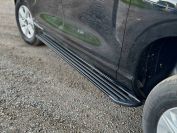 Пороги алюминиевые "Slim Line Black" 2120 мм Haval H5 Diesel 4WD 2024 арт. HAVH524-09B