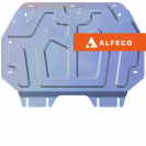 Honda Fit (GP, GK) 2013-2020 V-all 4WD защита картера и КПП, ALFeco, алюминий, 4 мм, арт. ALF0947al-1