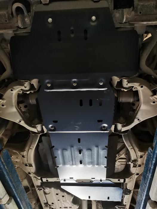 Защита  картера, редуктора, кпп и рк (4 части) Toyota Land Cruiser 300 2021-2022  V-all  , ALFeco, сталь 2мм, арт. ALF24141st
