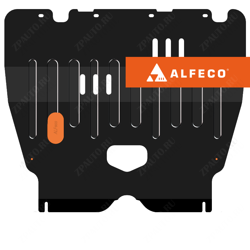 Защита  картера и КПП Peugeot 206 (sedan) 2006-2009 V-all , ALFeco, сталь 2мм, арт. ALF1702st