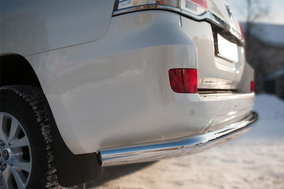 Защита заднего бампера d76 для Toyota Land Cruiser 200 2015, Slitkoff TLCZ-002168