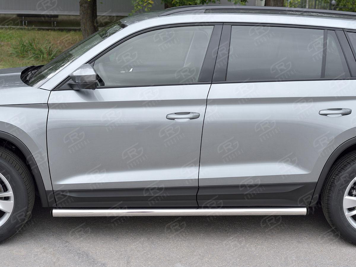 Пороги труба d57 вариант 2 на Skoda Kodiaq, Slitkoff SKKT-0027762