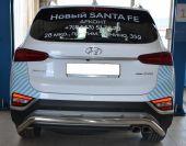 Защита задняя волна D 50,8 для Hyundai Santa Fe(Хендай Санта Фе), ALFeco арт. HYSFE-18.06