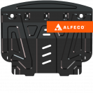 Защита  картера и КПП Toyota Ractis (P120) 2010-2016 V-all FWD/4WD , ALFeco, сталь 2мм, арт. ALF2409st