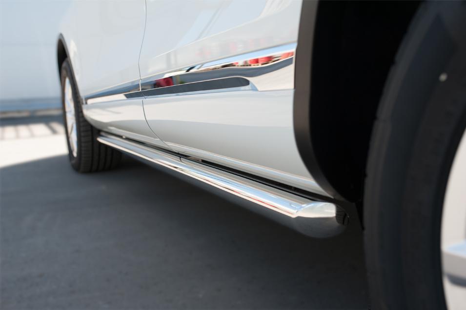 Пороги труба d57 вариант 1 для Volkswagen Touareg 2014, Slitkoff VWTT-0021291