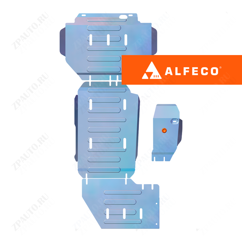 Haval H5 Pro 2023- V-2.0D 8AT 4WD (150 л.с.) комплект защиты (редуктор переднего моста, кпп и РК (4 части)), ALFeco, алюминий, 4 мм, арт. ALF5511al