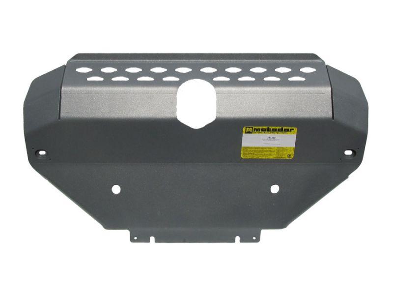 Защита радиатора алюминиевая Motodor для Land Rover Discovery 4 2009-2014 (8 мм, алюминий), 383209