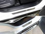Накладки на пороги (лист шлифованный) 4шт для автомобиля Mazda CX-5 2017-