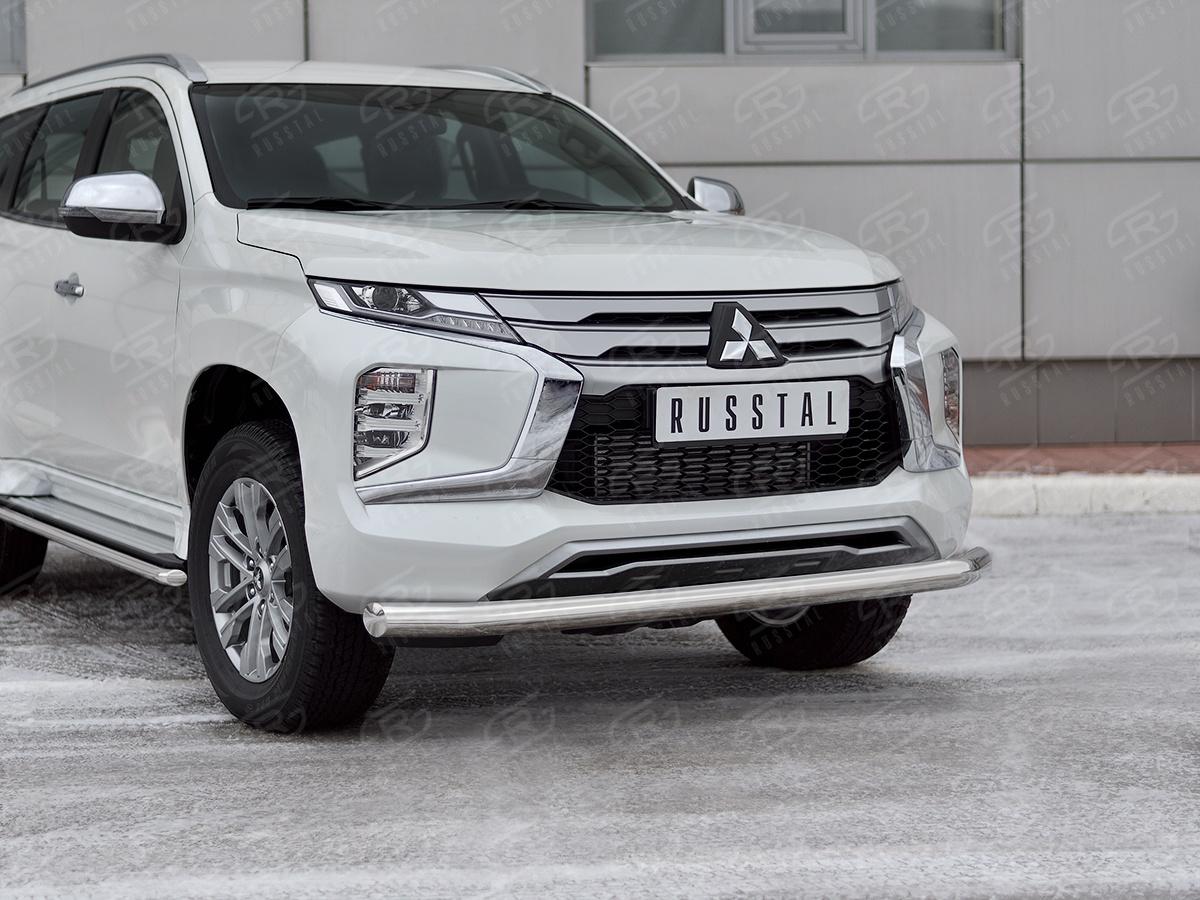 MITSUBISHI PAJERO SPORT 2021- Защита переднего бампера d76 секции MPJSZ-003654