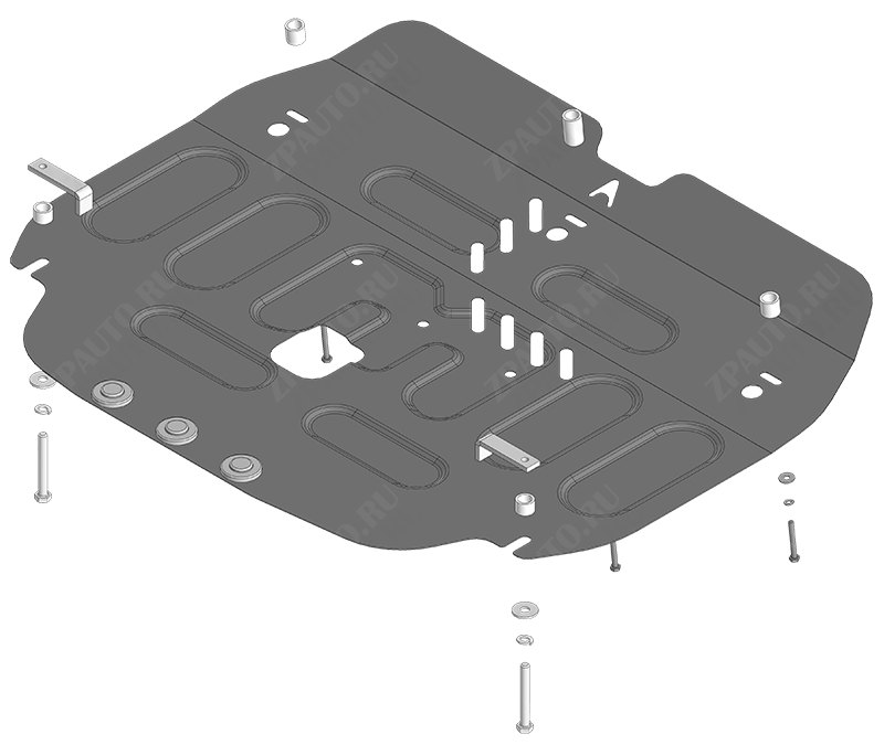 Защита АвтоСтандарт (Двигатель, Коробка переключения передач), 1,5 мм,  для Changan Eado Plus  2020- арт. 57207