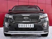Защита переднего бампера d42 KIA Sorento Prime CRDI 2015, Slitkoff KSPZ-002208