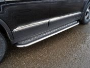 Пороги с площадкой 75х42 мм Haval M6 2023 арт. HAVM623-11