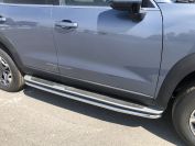 Защита  порога труба для автомобиля Haval Dargo 2022 арт. HVD.22.32