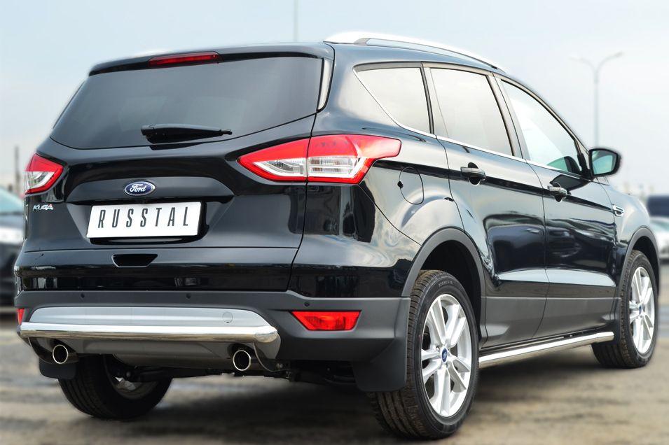 Защита заднего бампера d57 для Ford Kuga 2013, Slitkoff FGZ-001383
