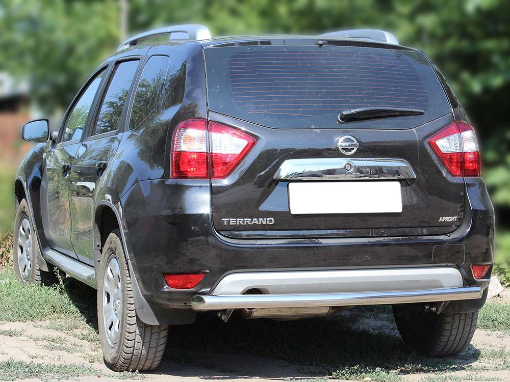 Защита заднего бампера d-60 для Nissan Terrano 2014, Технотек NT14_3