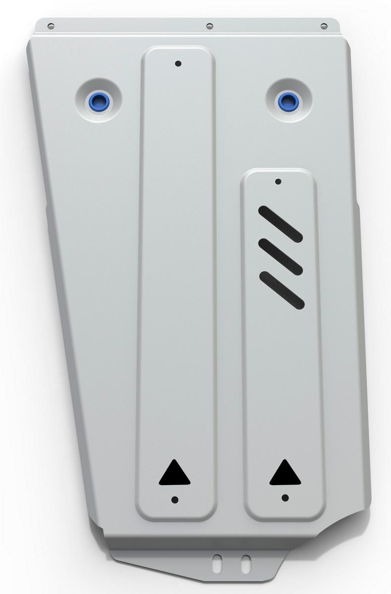 Защита РК Rival для Mitsubishi Pajero III 1999-2006, штампованная, алюминий 4 мм, с крепежом, 333.4011.3