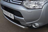 Защита переднего бампера d76 для Mitsubishi Outlander 2012, Руссталь MRZ-001049
