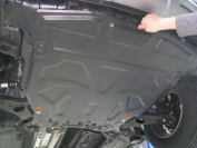 Защита  картера и кпп для Hyundai Grand Santa Fe 2013-2018  V-all , ALFeco, сталь 2мм, арт. ALF1030st-1