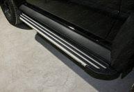 Пороги алюминиевые ''Slim line Silver'' 1350 мм для автомобиля Suzuki Jimny 2019-, TCC Тюнинг SUZJIM19-24S