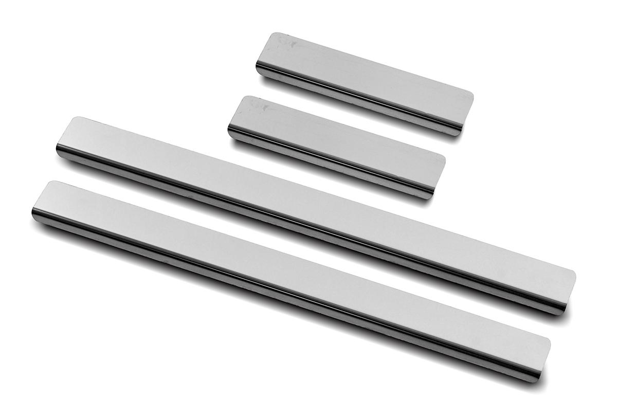 VOLKSWAGEN TIGUAN (not OFF ROAD) 2017-2020 Накладки на пороги RUSSTAL (нерж., зеркало) VWTIG17-01